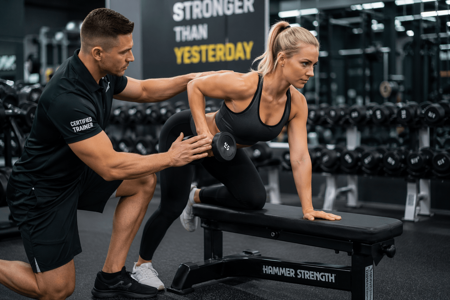 Personal training sessions with certified fitness coaches